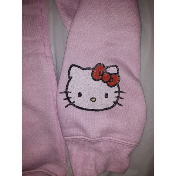 Sanrio Medium Hello KItty Pink Graphic Crewneck Sweatshirt NWT - Picture 10 of 12